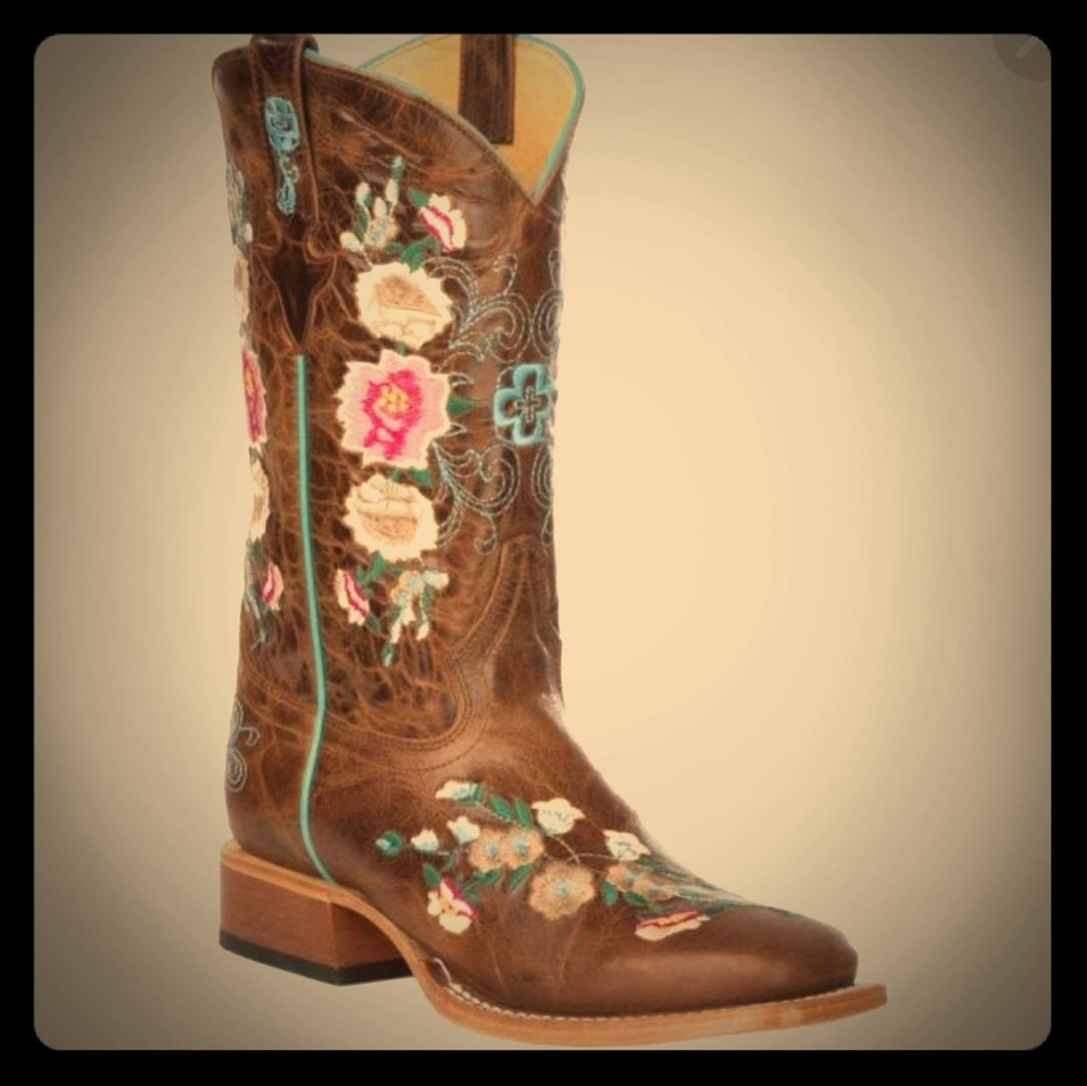 Macie Bean Kids Antiqued Honey Boots